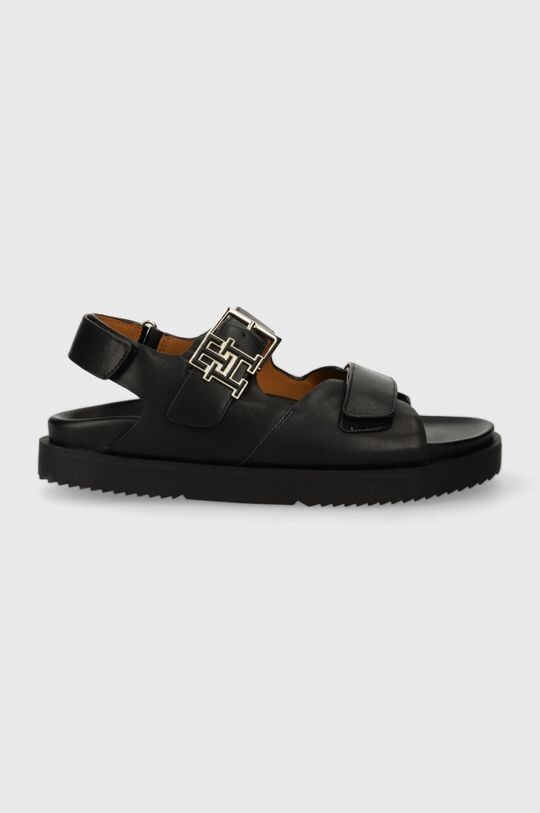 

Кожаные сандалии TH HARDWARE LTHR SPORTY SANDAL Tommy Hilfiger, черный