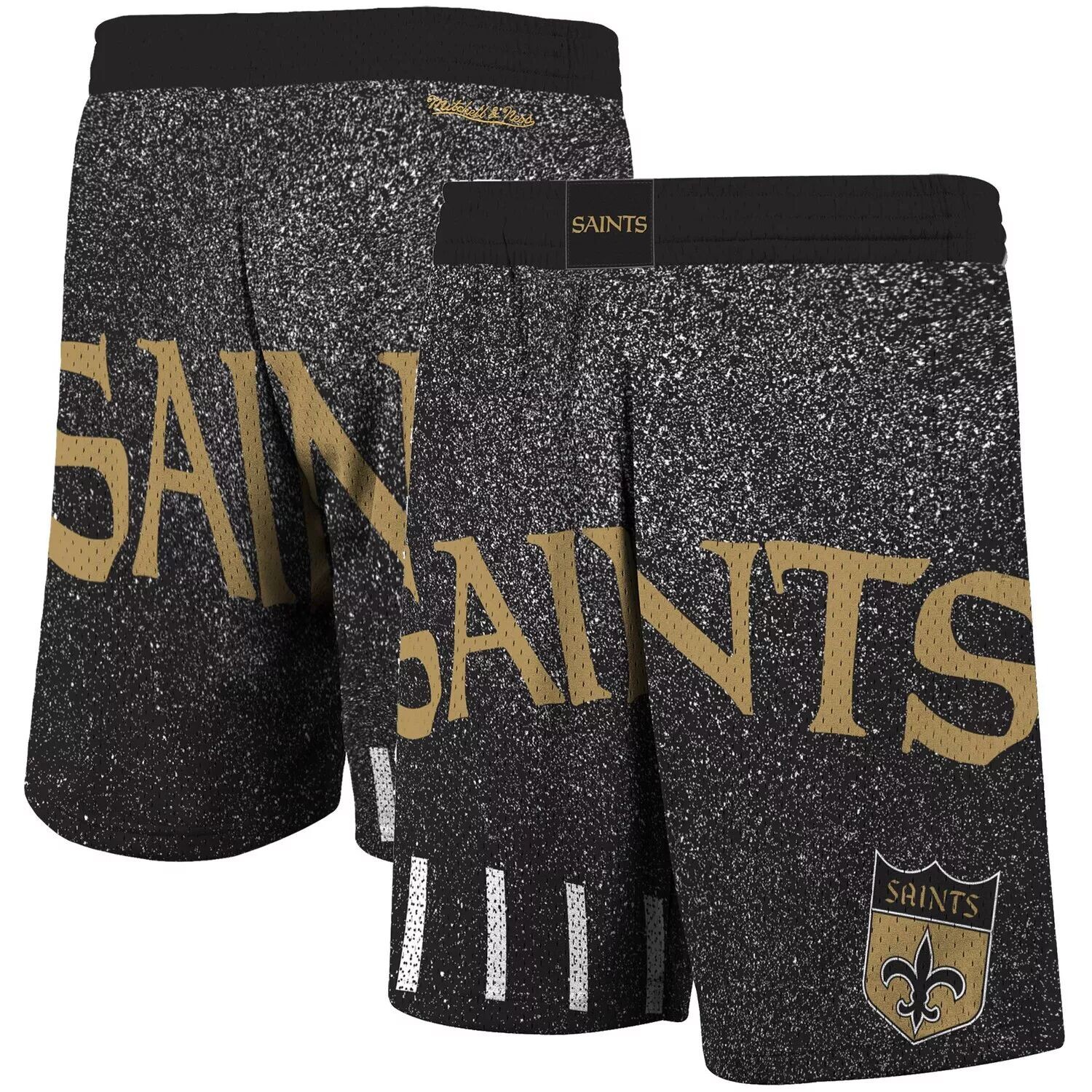 

Мужские черные шорты Mitchell & Ness New Orleans Saints Jumbotron