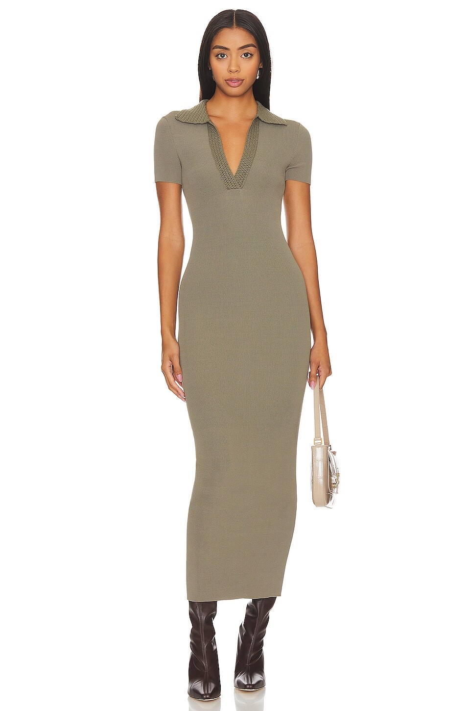 

Платье L'Academie x Marianna Cannan Knit, цвет Army Grey