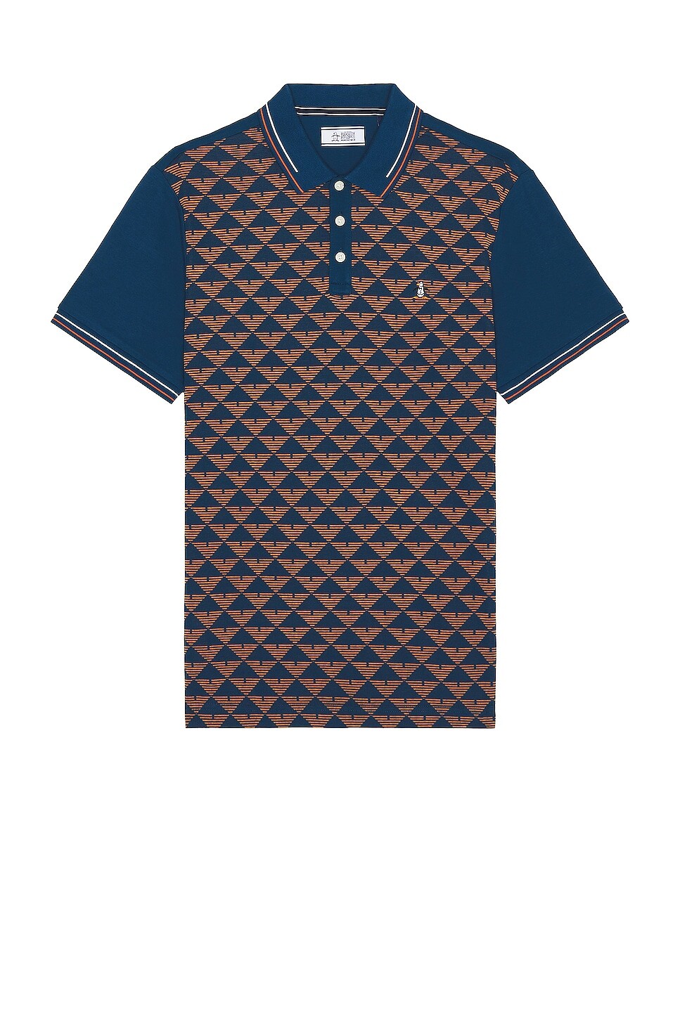 

Поло Original Penguin Jacquard, цвет Poseidon Blue
