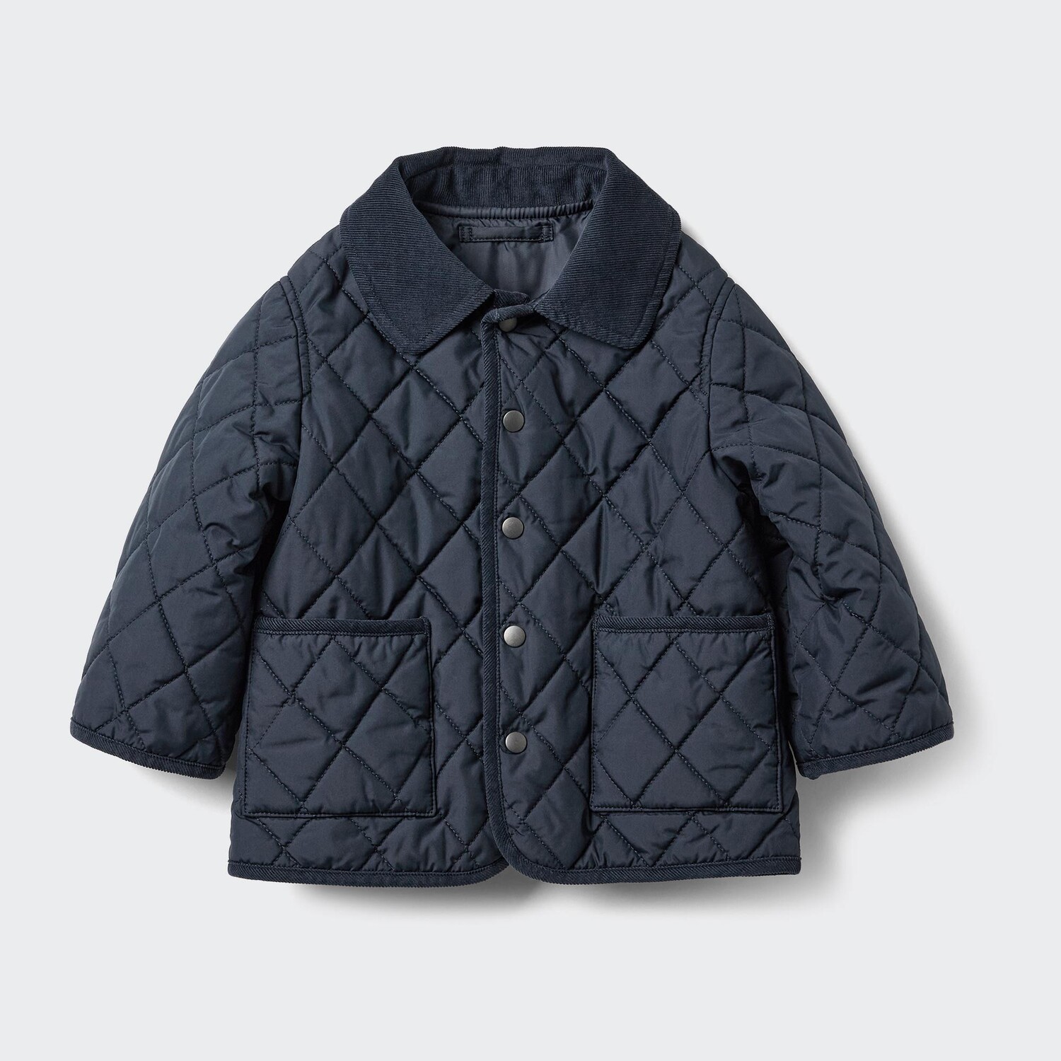 

Стеганая дутая куртка UNIQLO, темно-синий