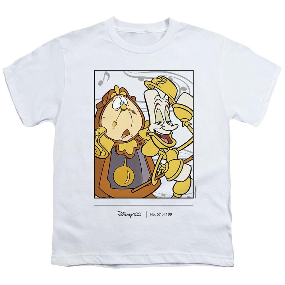

Футболка Disney 100 Limited Edition, посвященная 100-летию Когсворта и Люмьера, белый