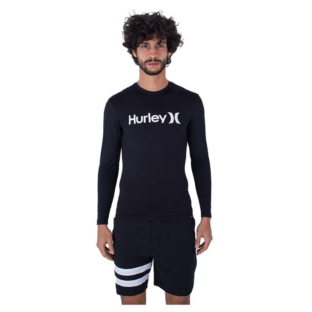 

Рашгард с длинным рукавом Hurley Oao Quickdry, черный