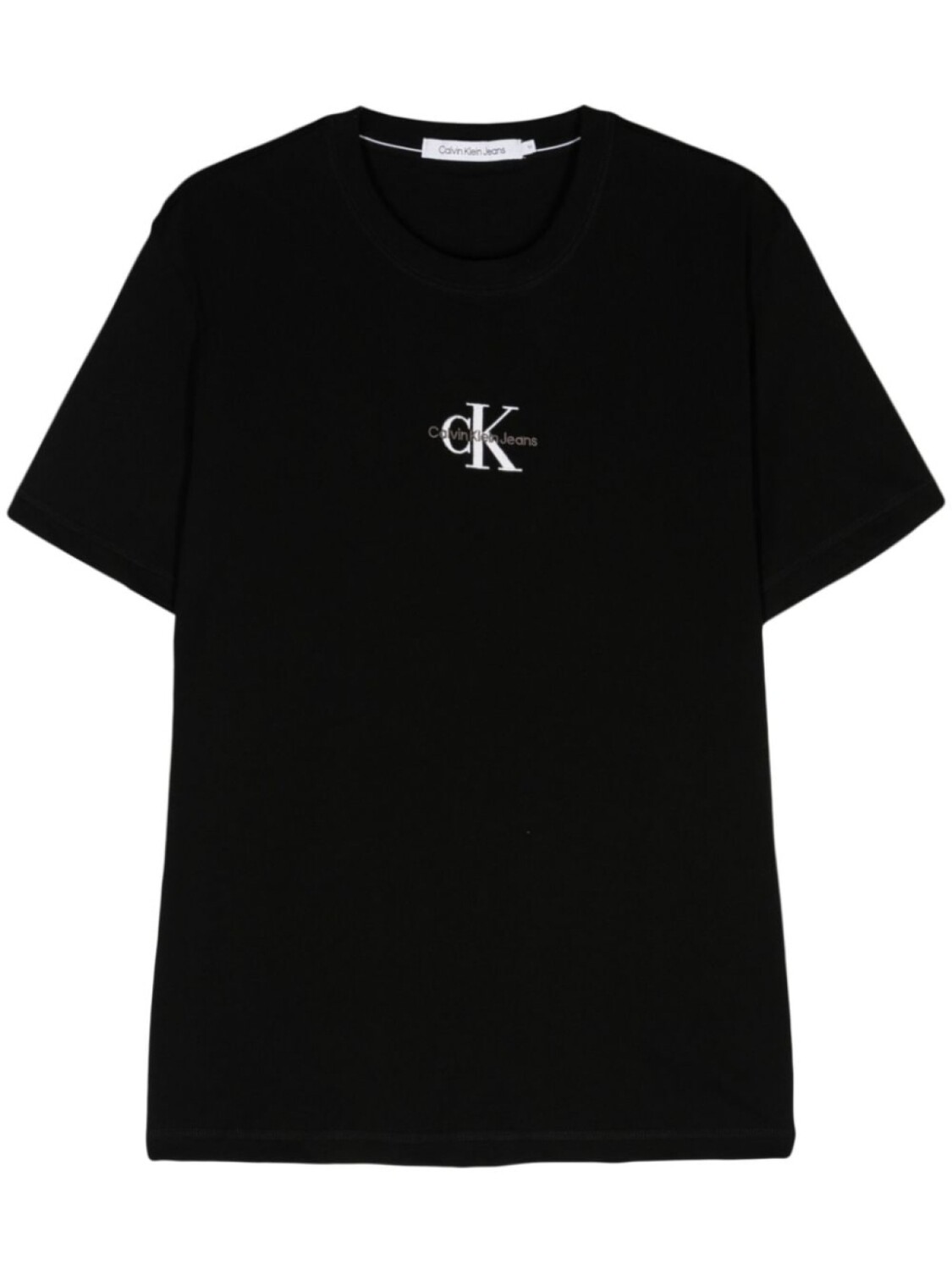 

Calvin Klein футболка из хлопка с вышитым логотипом, черный