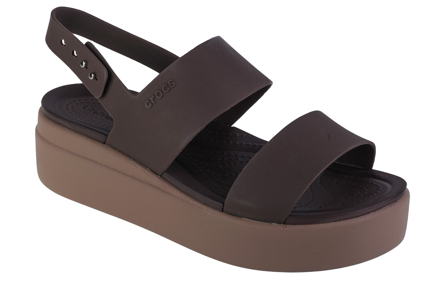 Сандалии Crocs Crocs Brooklyn Low Wedge, коричневый