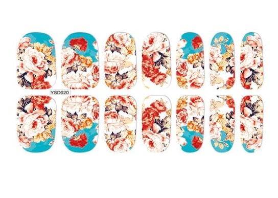 

Водные наклейки для ногтей YSD020, 20 дизайнов Manybeauty
