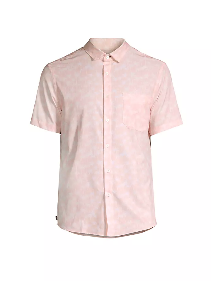 

Классическая рубашка с принтом Leeward Palm Mizzen+Main, цвет pink palm