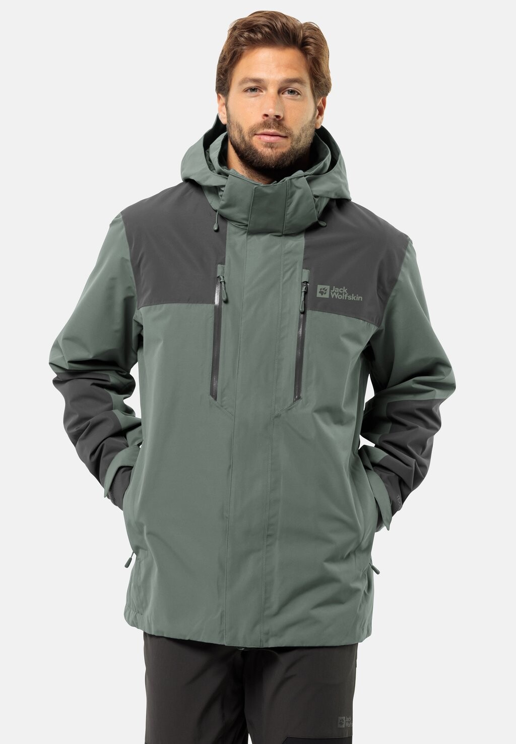 

Куртка для улицы JASPER 2L Jack Wolfskin, цвет hedge green