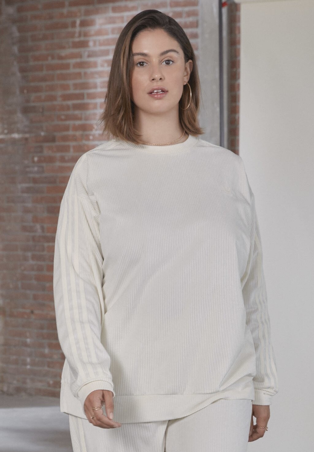 

Толстовка с капюшоном adidas Originals, молочный, Серый