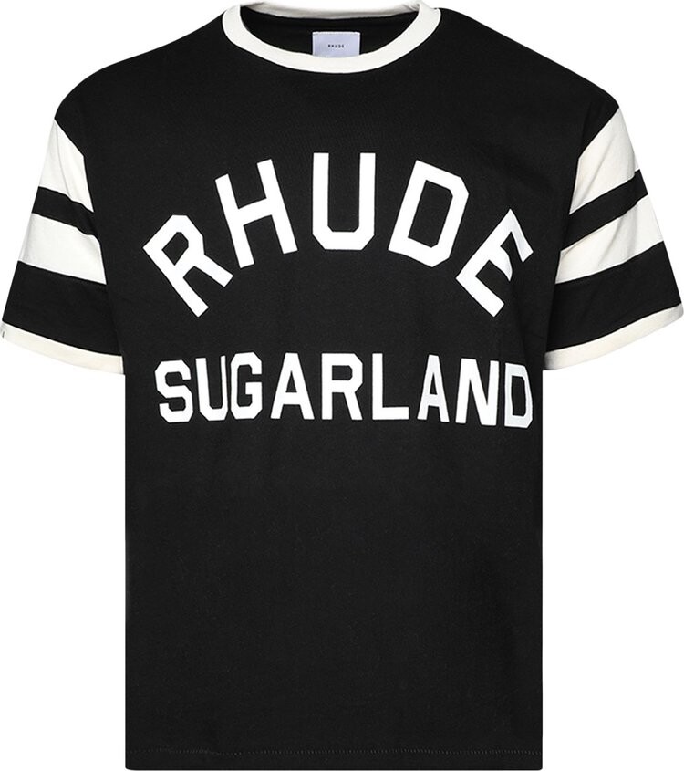

Футболка Rhude Sugarland Ringer 'Black', черный