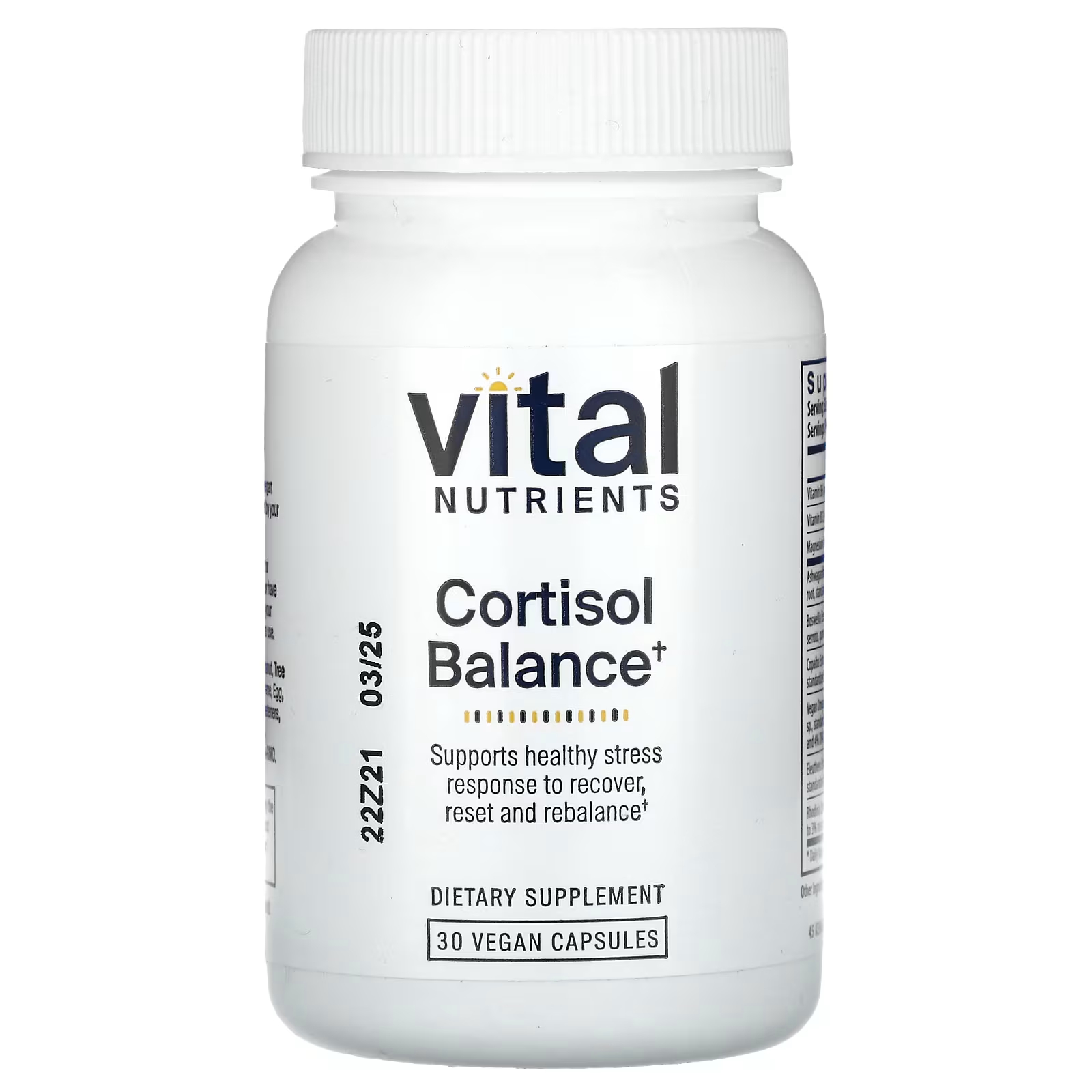 Пищевая добавка Vital Nutrients Cortisol Balance, 30 капсул