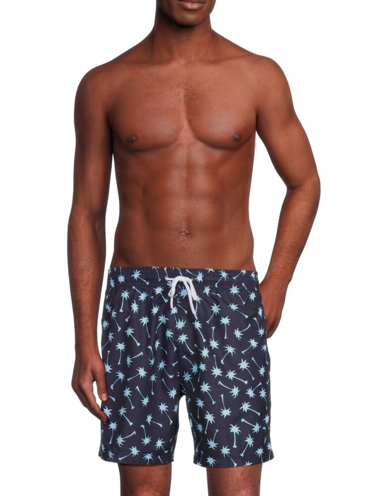 

Шорты для плавания на шнурке с принтом Sano Palm Trunks Surf + Swim, цвет Marine