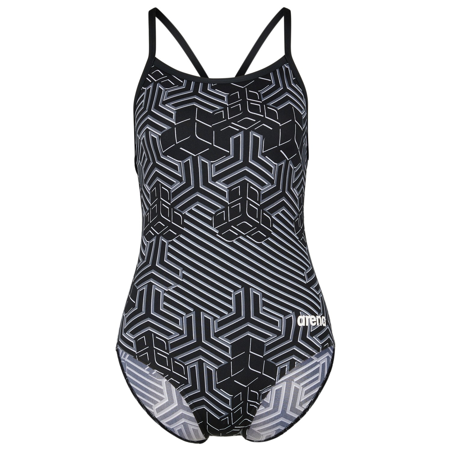 

Купальник Arena Women's Kikko Pro Swimsuit Lightdrop Back, цвет Black/Black Multi