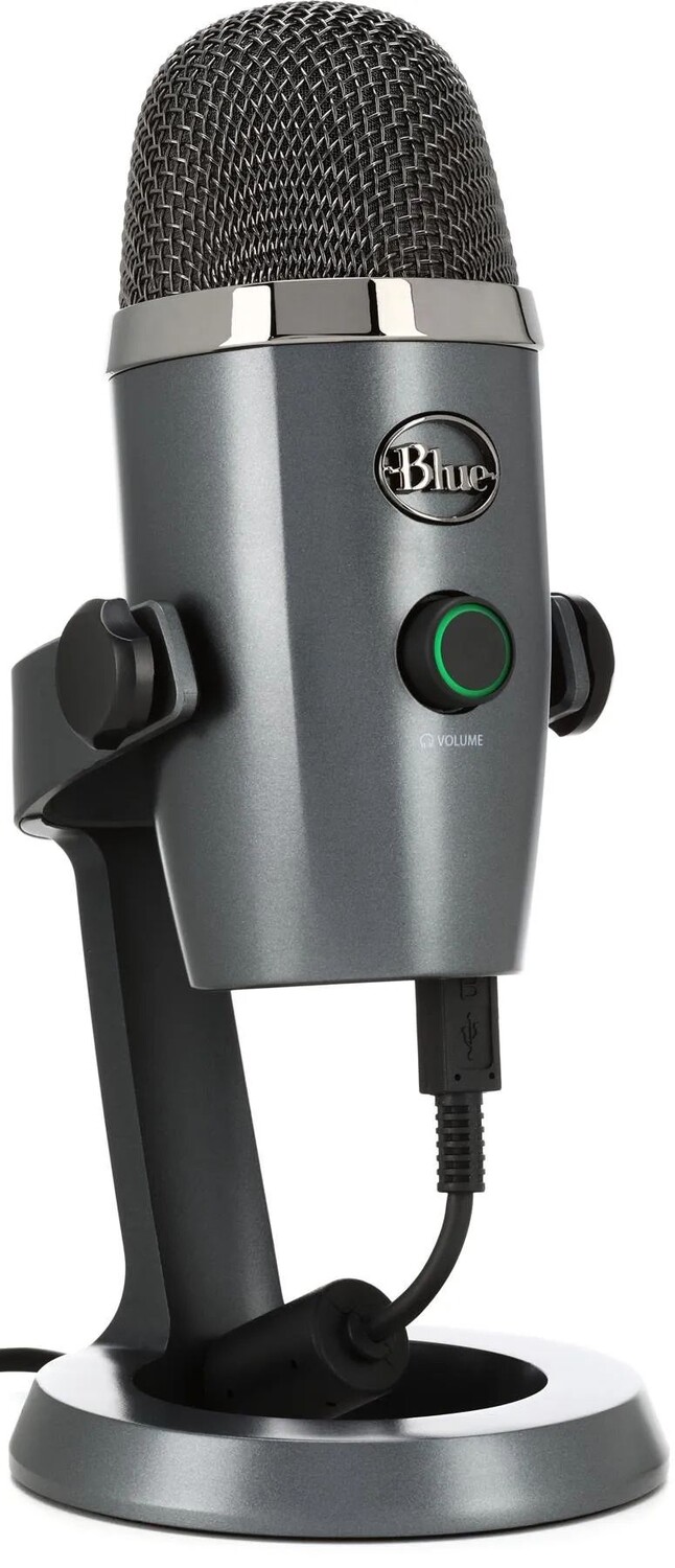 

Синие микрофоны Yeti Nano USB-конденсаторный микрофон - Shadow Grey