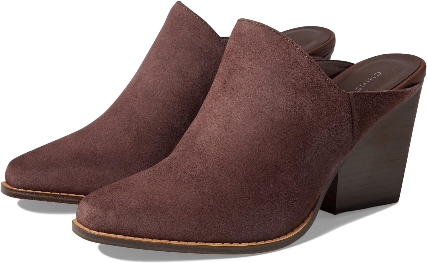 

Ботильоны на каблуке Crinkle Chinese Laundry, цвет Brown Split Suede