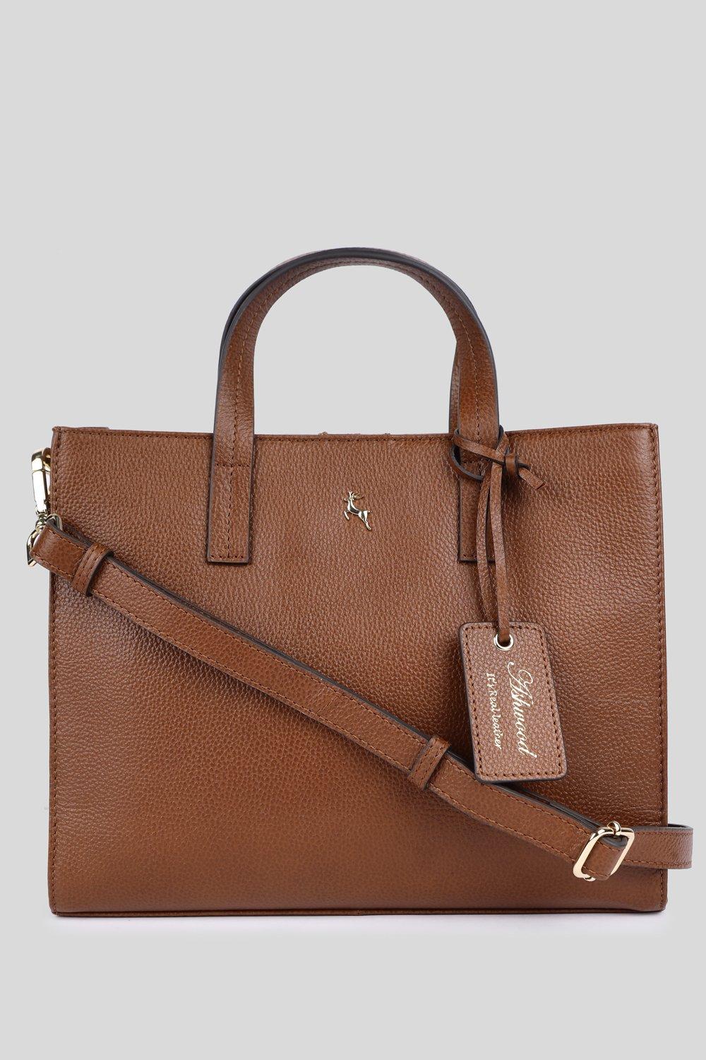 Сумка-тоут 'Sogno di Pelle' из натуральной кожи Ashwood Leather, коричневый сумка ashwood leather m 52 tan