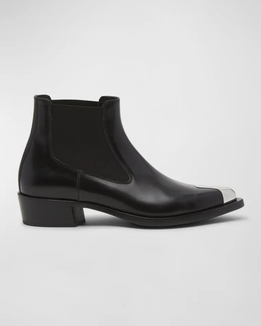 

Мужские кожаные ботинки челси с металлическим носком Alexander McQueen