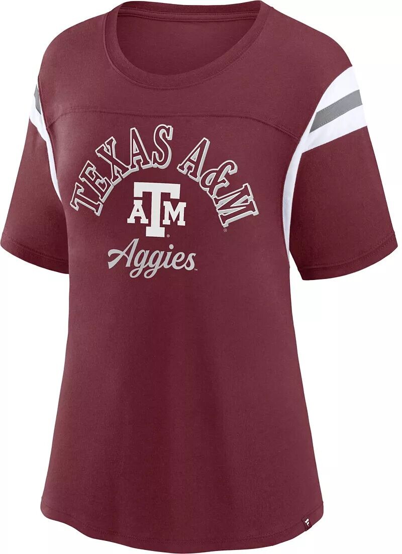 

Женская футболка NCAA Texas A&M Aggies Maroon BiBlend с цветными блоками