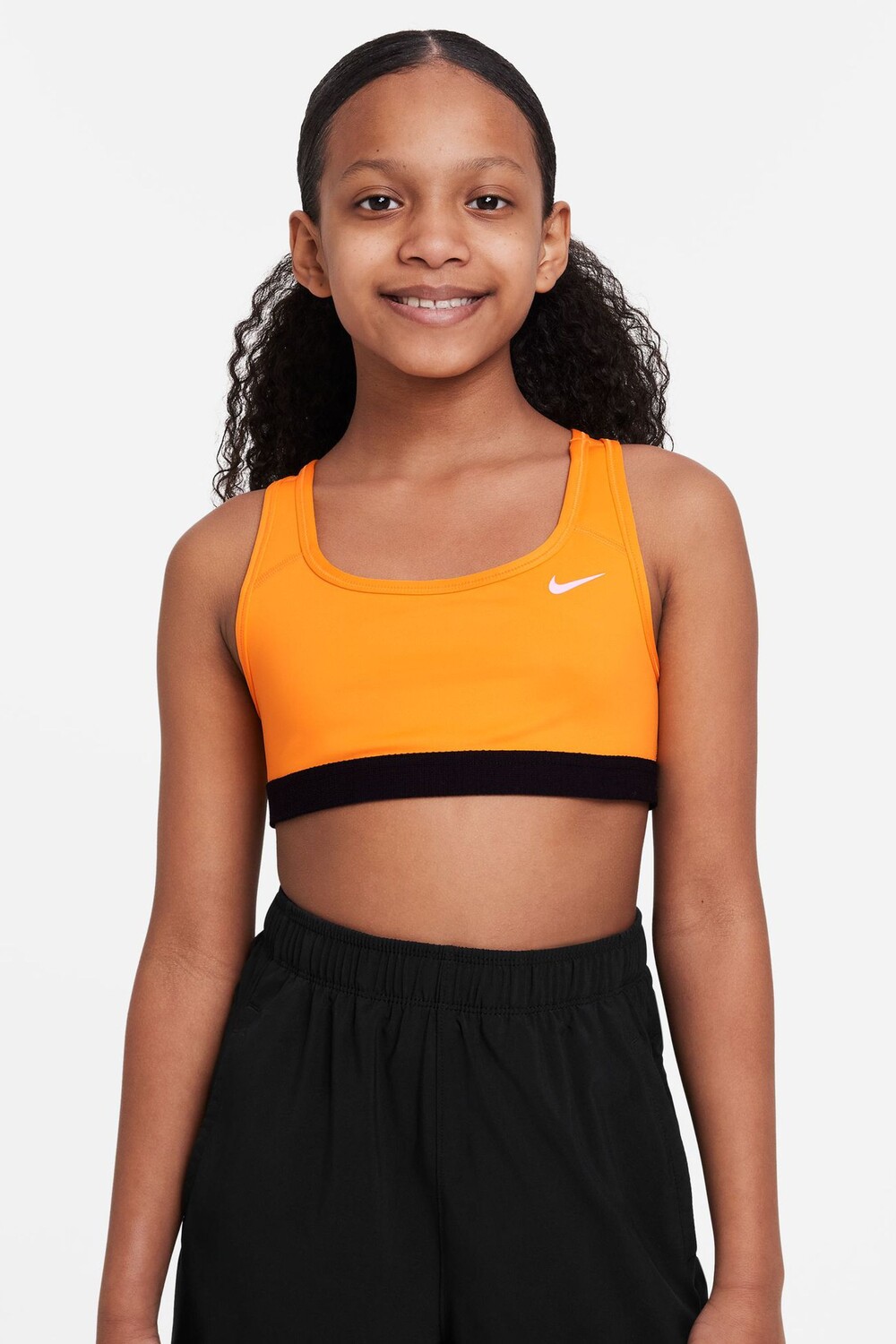 

Бюстгальтер Performance Pro Zwoosh со средней поддержкой Nike, оранжевый