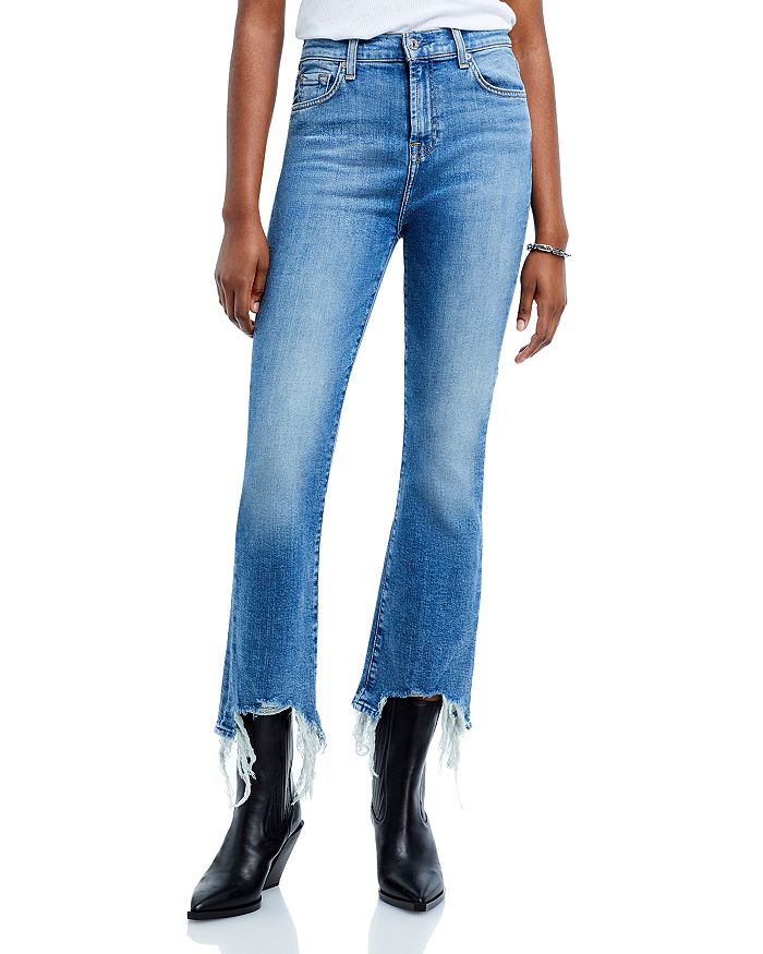 цена Укороченные расклешенные джинсы Slim Kick с высокой посадкой в ​​цвете Sloan Vintage 7 For All Mankind