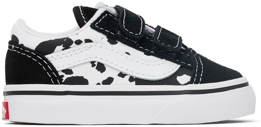 

Детские черно-белые кроссовки Cow Old Skool V Vans