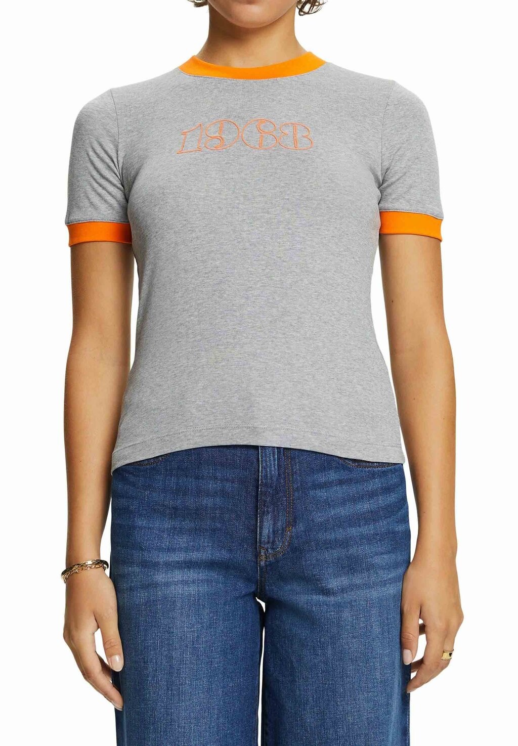 

Футболка с принтом Esprit, светло-серый