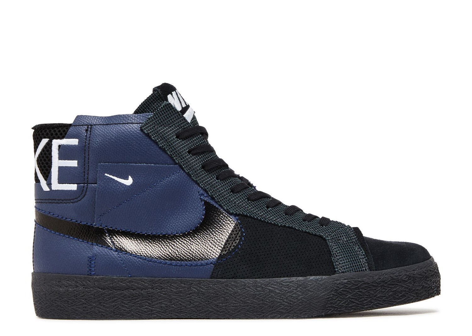 

Кроссовки Nike Zoom Blazer Mid Premium Sb 'Deconstructed - Midnight Navy Black', синий