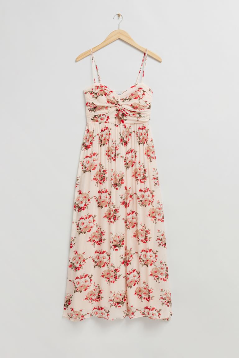 Платье-Бюстье с витыми деталями и другими историями H&M, белый