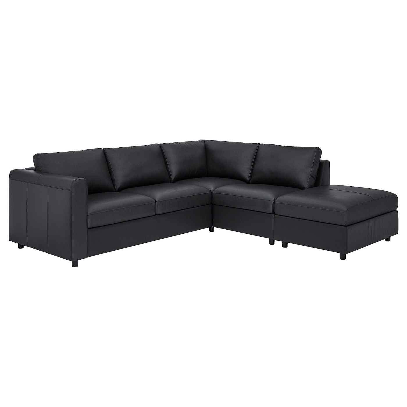 ВИМЛЕ 4-местный угловой диван,откидной/Гранн/Бомстад черный VIMLE IKEA