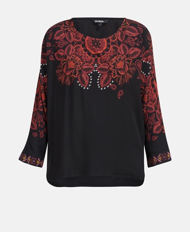 

Рубашка блузка Desigual, черный