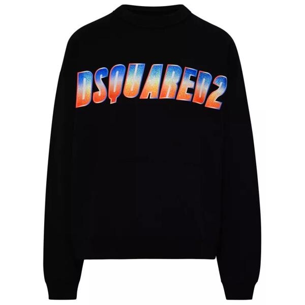 

Футболка black cotton sweatshirt Dsquared2, черный