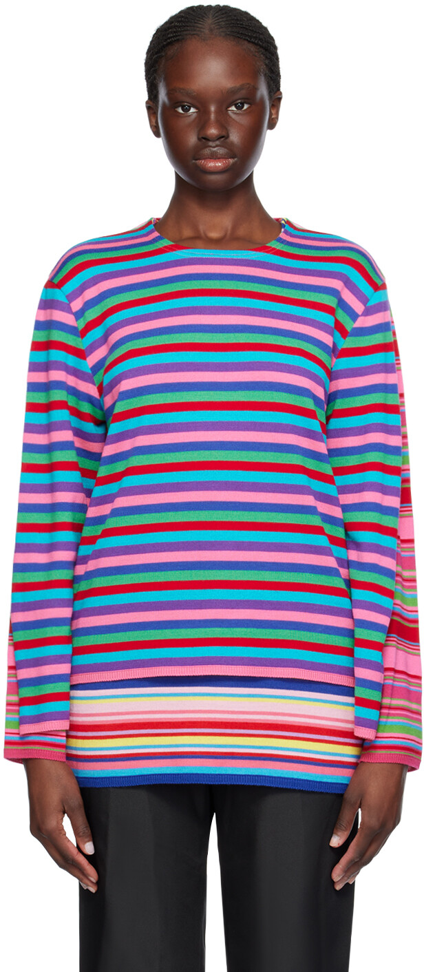 

Многоцветный многослойный свитер Comme Des Garcons