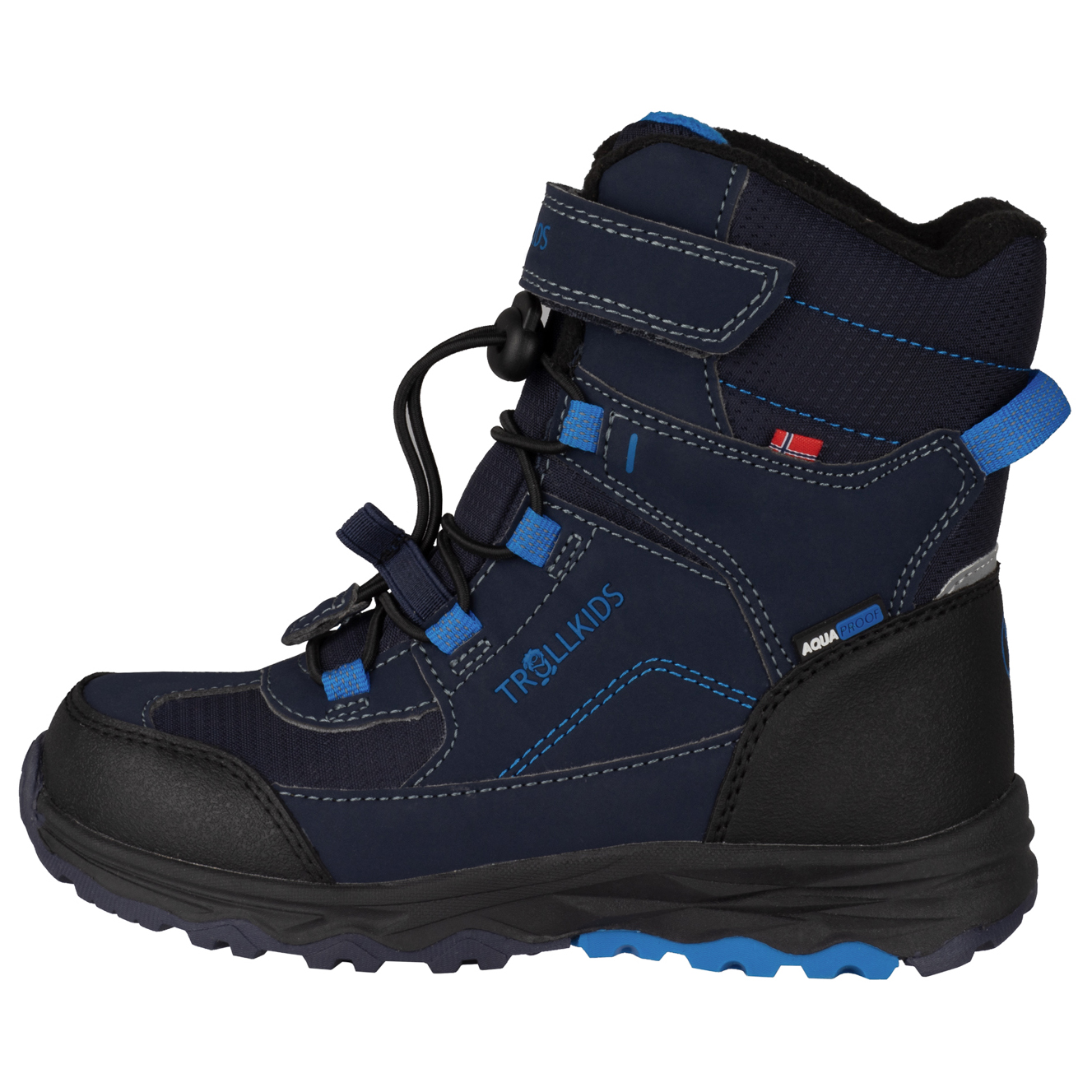 Зимние ботинки Trollkids Kid's Hafjell Winter Boots XT, цвет Navy/Medium Blue/Black