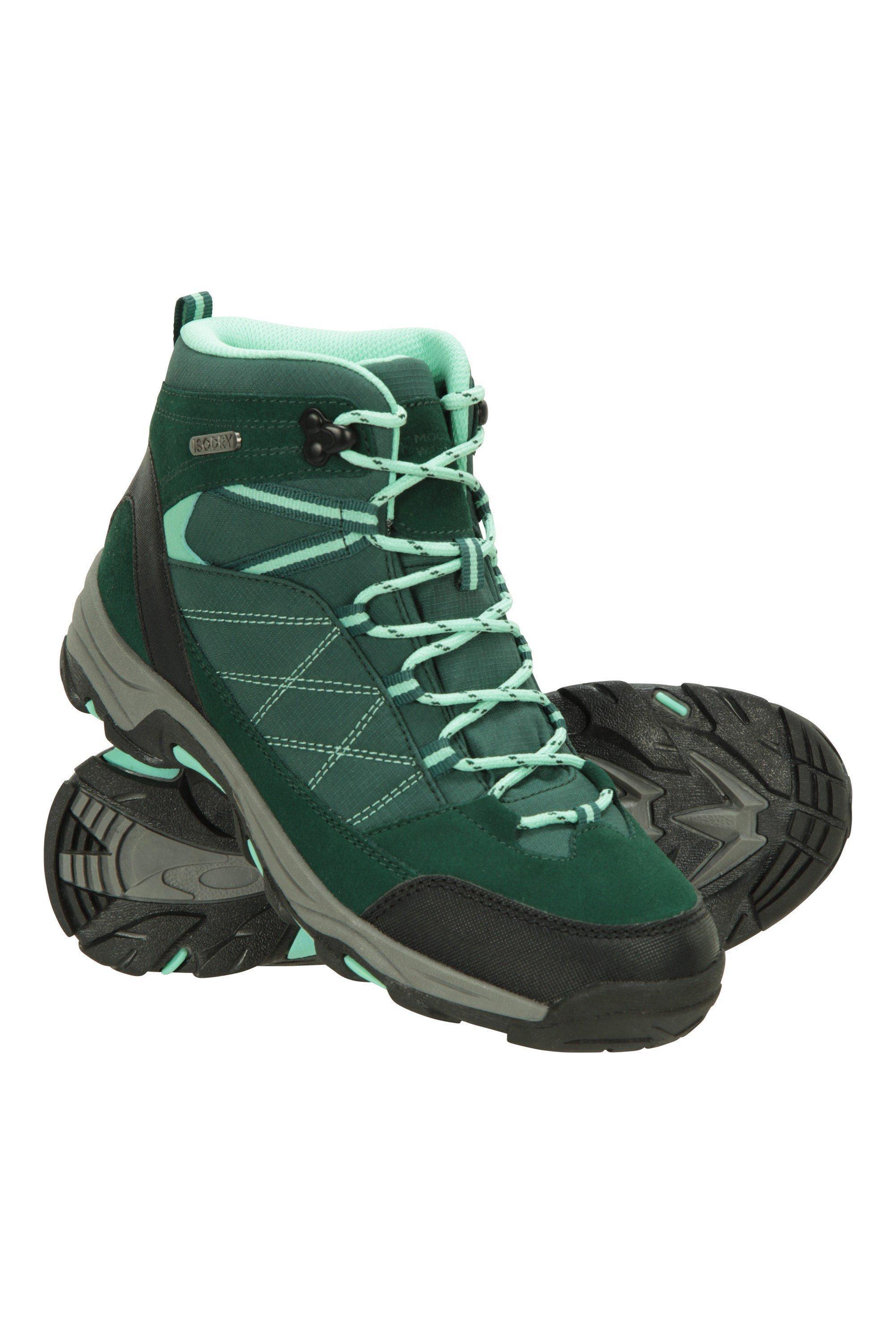 Нескользящие походные ботинки Rapid Водонепроницаемые ботинки Mountain Warehouse, зеленый