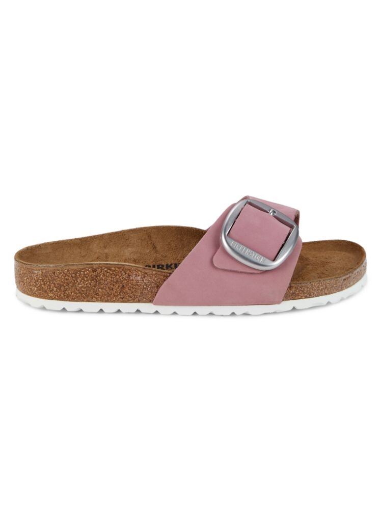 

Узкие кожаные сандалии на плоской подошве Madrid Birkenstock, розовый