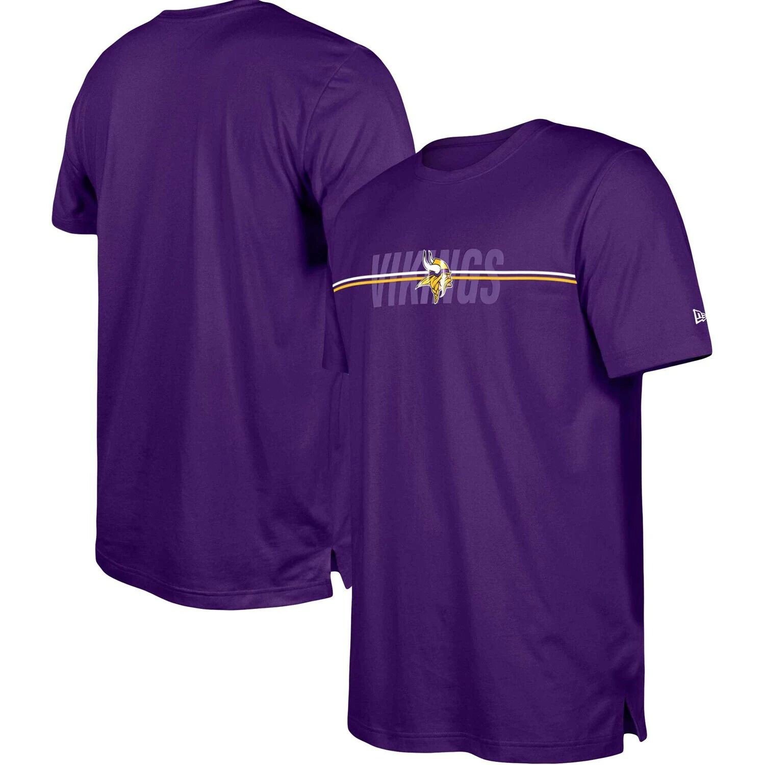 

Мужская фиолетовая футболка Minnesota Vikings 2023 Training Camp NFL New Era, Фиолетовый