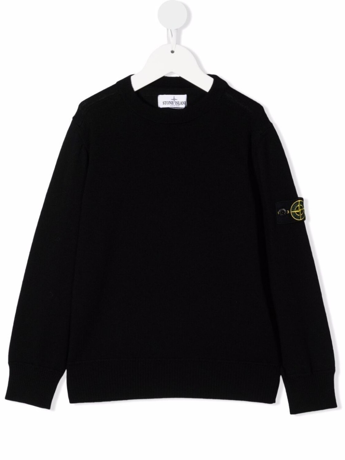 

Stone Island Junior пуловер с круглым вырезом, черный