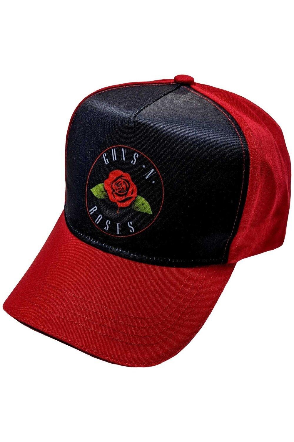 

Розовая бейсболка Guns N Roses, красный