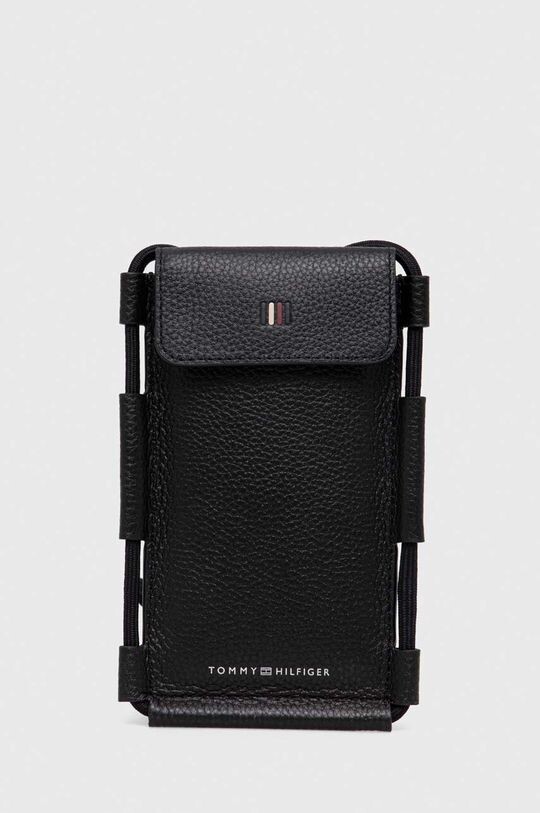 

Кожаный чехол для телефона Tommy Hilfiger, черный