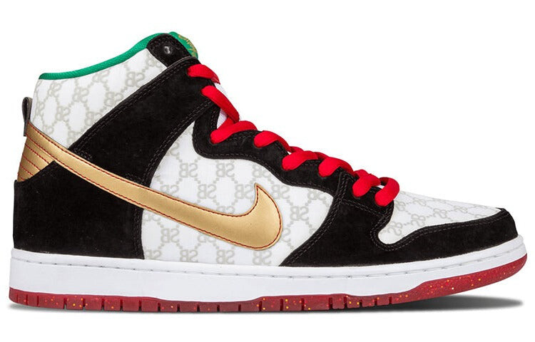 

Кроссовки Nike SB Dunk High-Top Black Sheep, белый / золотой