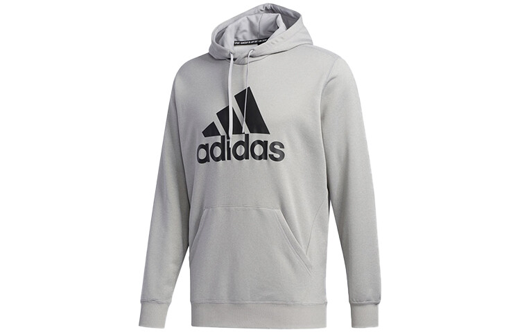 

Толстовка мужская, средний цвет, серый меланж Adidas, серый