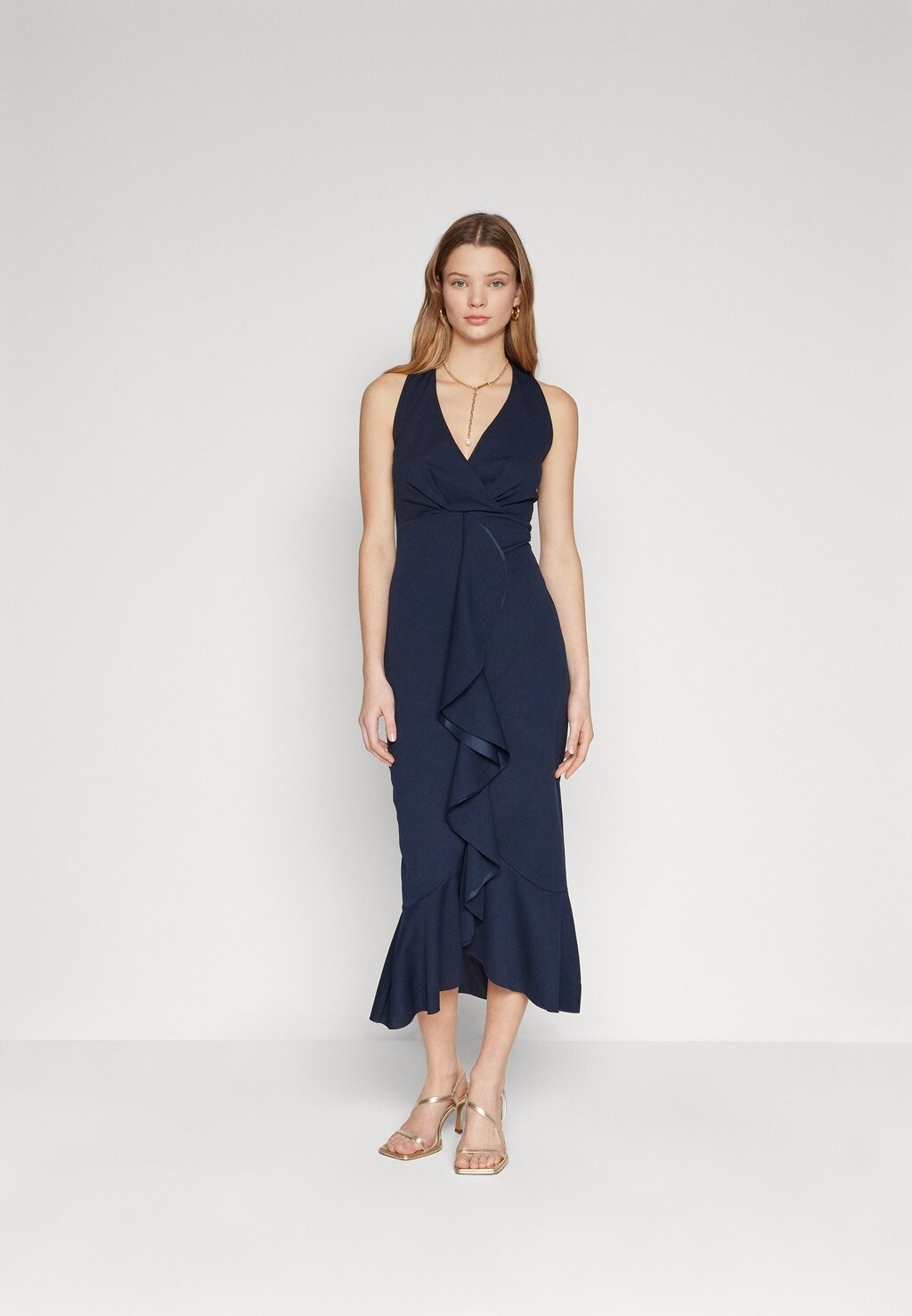 

Элегантное платье Angila Ruffle Midi WAL G., цвет navy blue