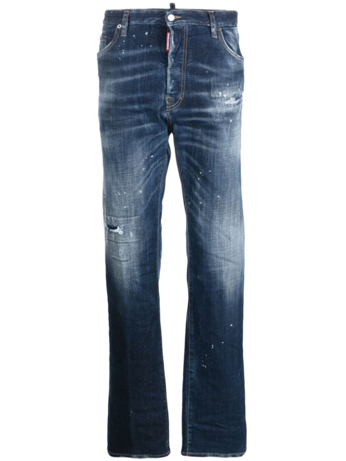 

Dsquared2 прямые джинсы средней посадки, синий