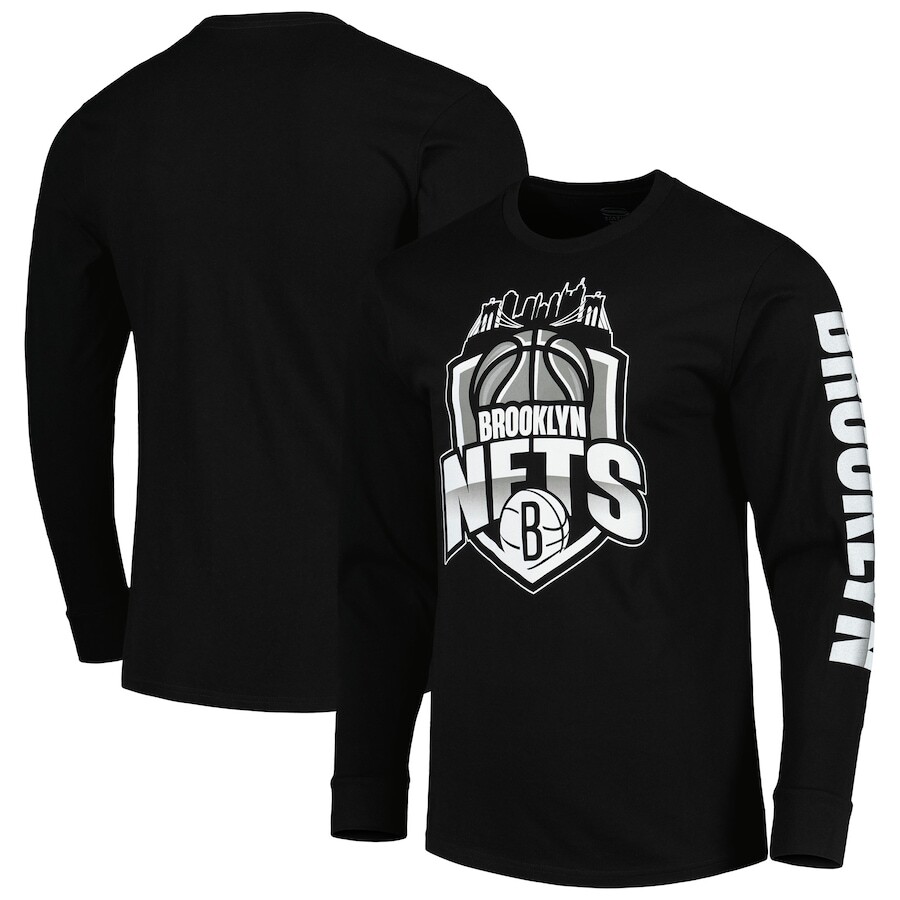 

Футболка с длинным рукавом Stadium Essentials Brooklyn Nets, черный