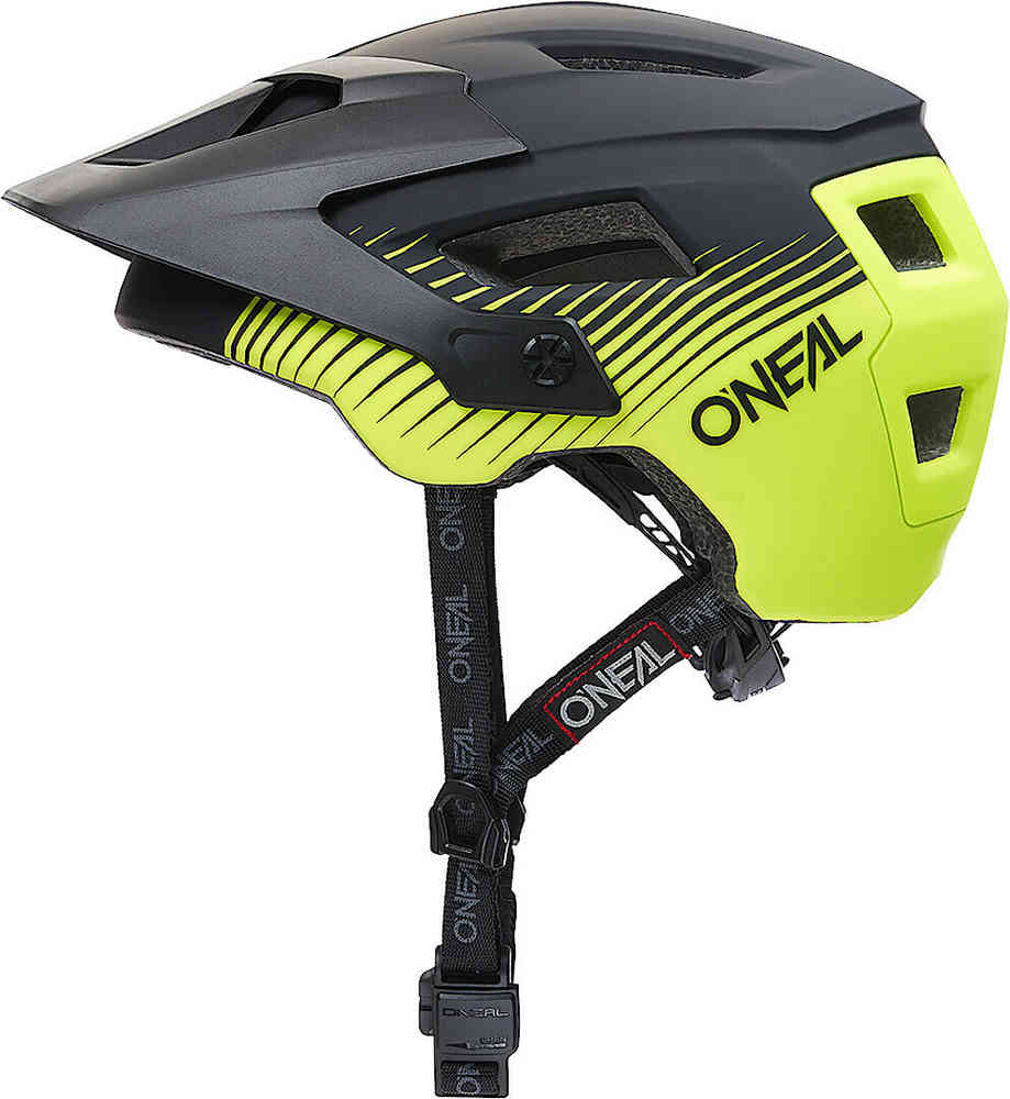шлем oneal outcast split v 22 велосипедный черный белый Велосипедный шлем Defender Grill Oneal, черный желтый