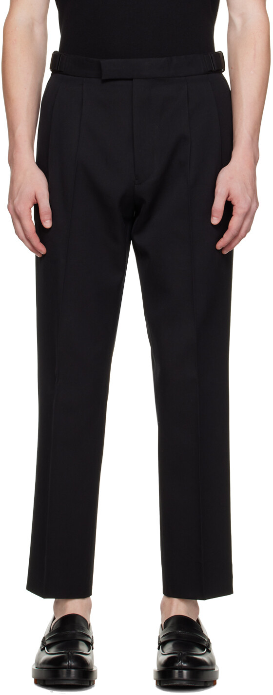 

Черные брюки со складками ZEGNA, Черный