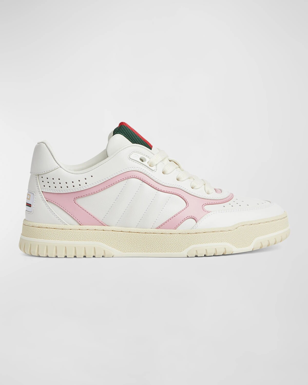 

Кроссовки Bicolor Web Gucci, цвет White/Pink