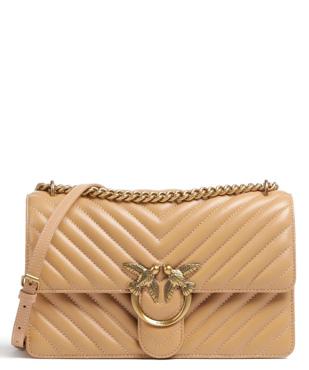 

Сумка через плечо Love One Classic из овчины Pinko, коричневый