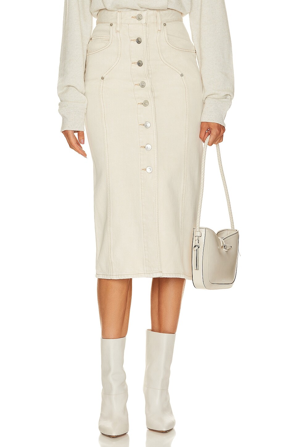 

Юбка Isabel Marant Etoile Vandy, экрю