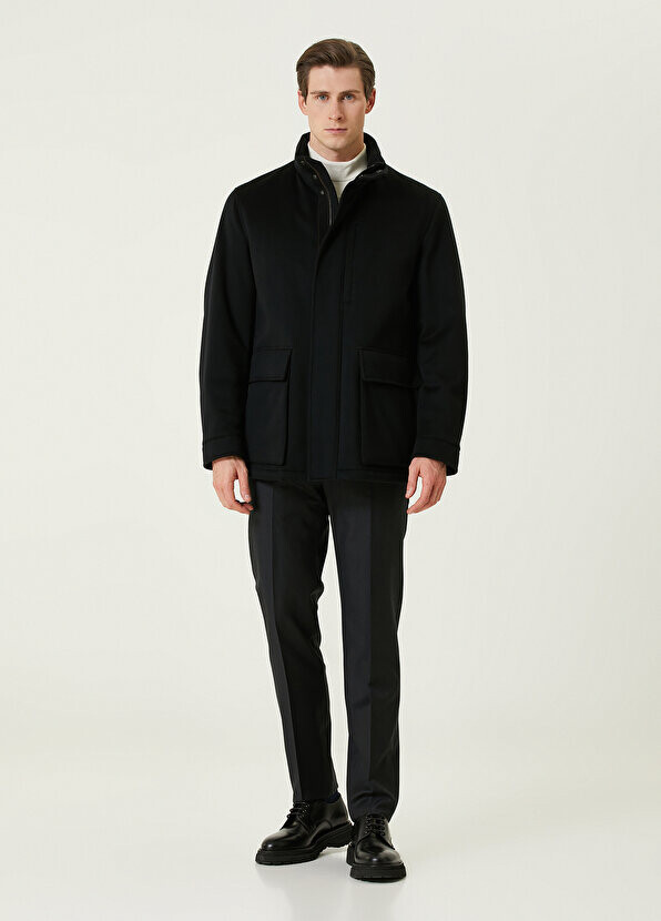 

Темно-синие шерстяные брюки Zegna, Синий